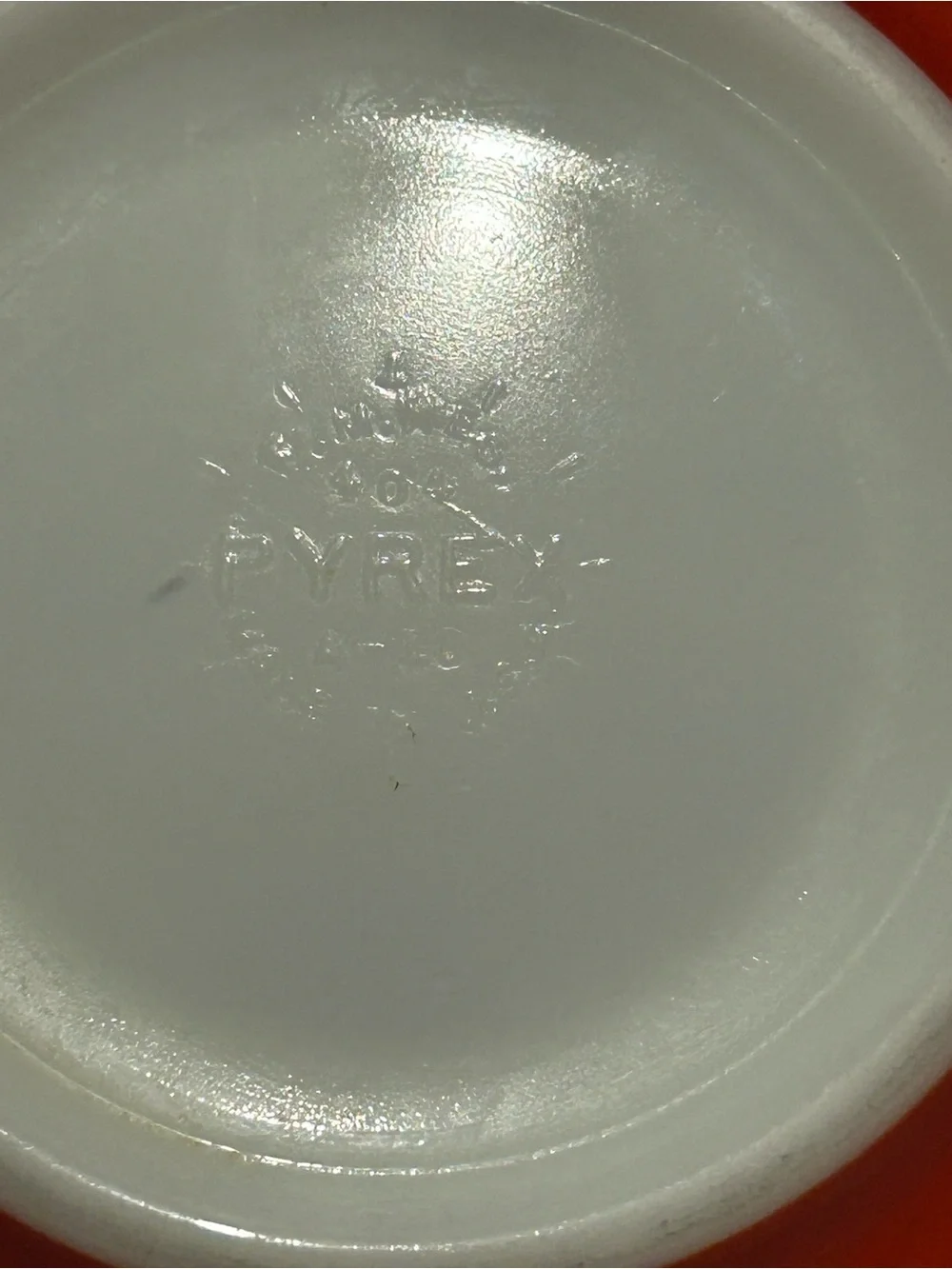 Vintage Pyrex Red Mixing Bowl MCM 404 Large 4 Quart 10